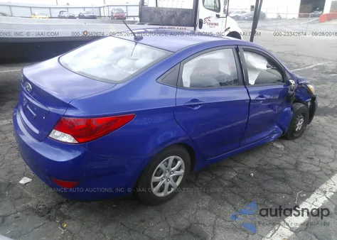 2012 Hyundai Accent Gls from USA, damaged, VIN KMHCT4AE8CU233719